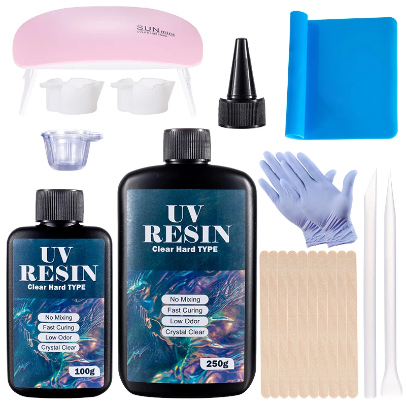 Epoxy Uv Resin Kit - Hard UV เรซิ่นกาวชุด Fast Curing อีพ็อกซี่เรซิ่น