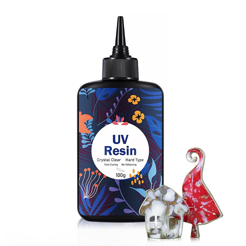 Epoxy Uv Resin Kit - 1 ชิ้น 100G อัพเกรดชุดเรซิน UV,hard-type โปร่งใส