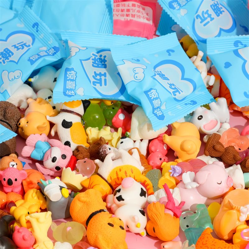 Resin Craft Ideas - 40 ชิ้น/ชุด กล่องสุ่มลายการ์ตูน ช้าง ของตกแต่งจิ๋ว รูปสัตว์