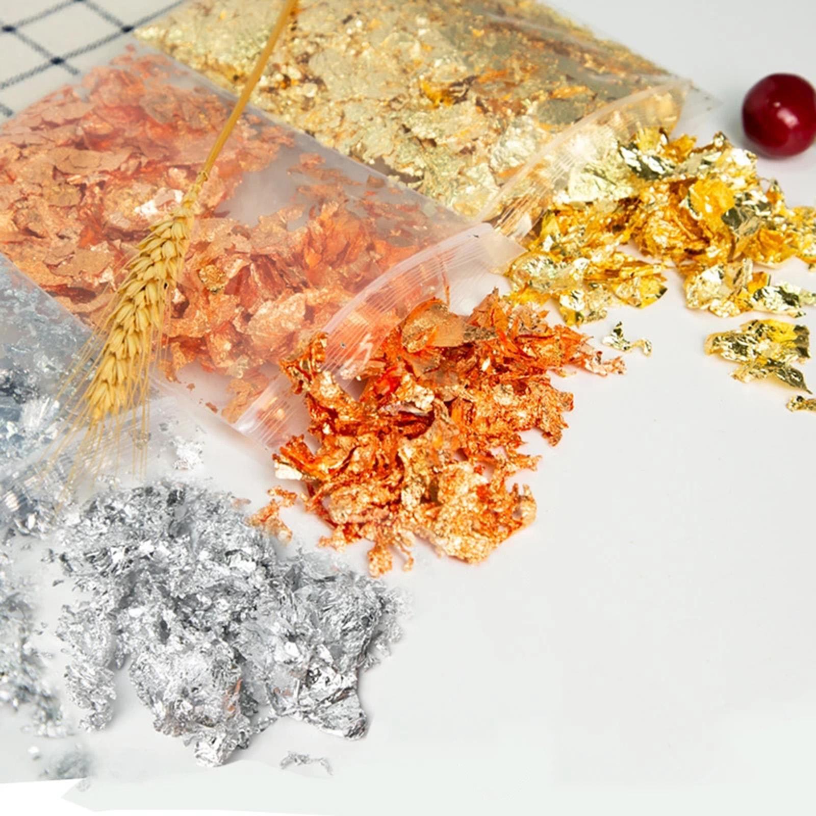 Gold Foil Flakes - METALLIC Flake,20g Gold Flakes ทองแดง METALLIC