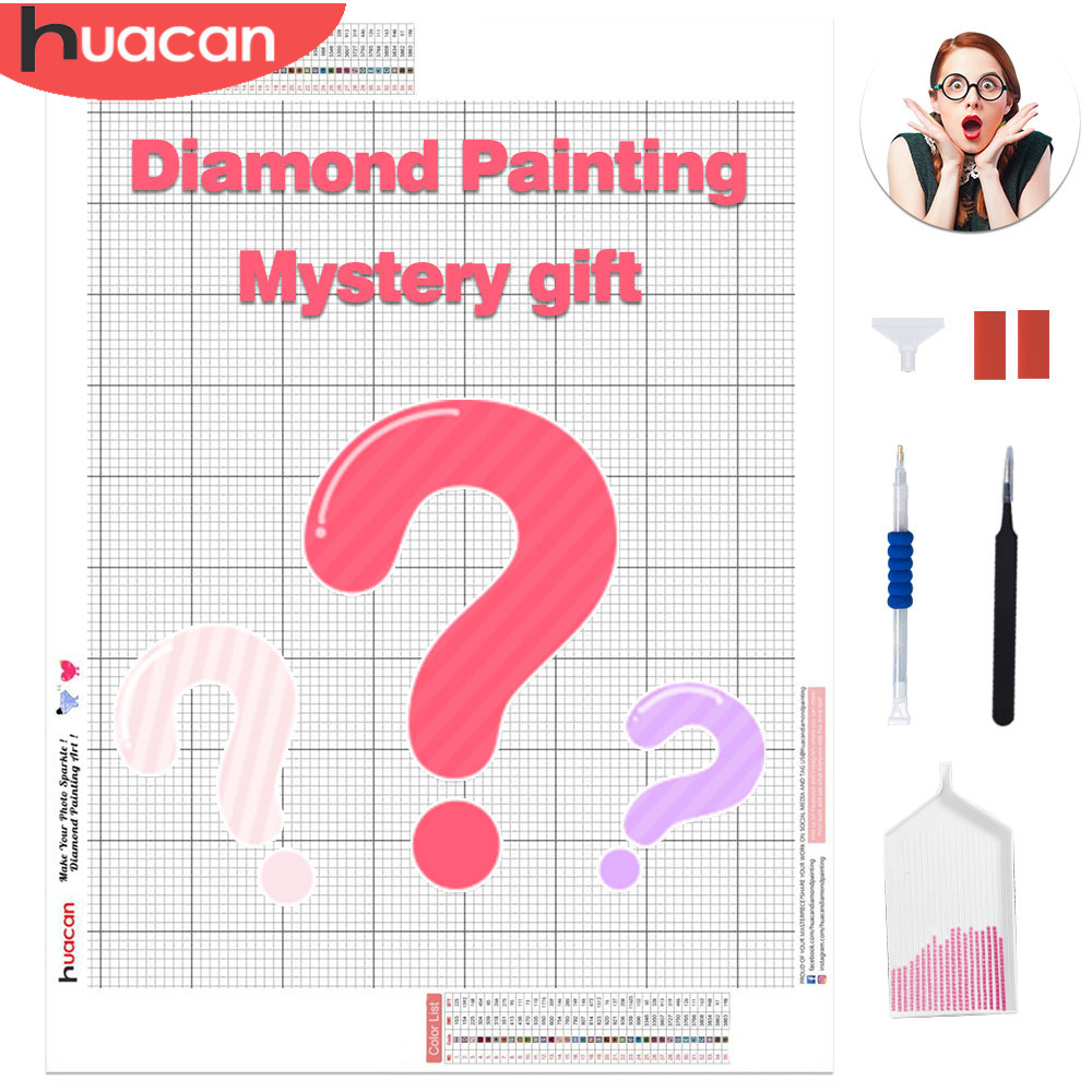 Resin Crafts - Huacan ชุดงานโมเสคประกายเพชรแบบ DIY ของขวัญสุดลึกลับชุดงานปักงานปักครอสติชการตกแต่งบ้านงานฝีมือ