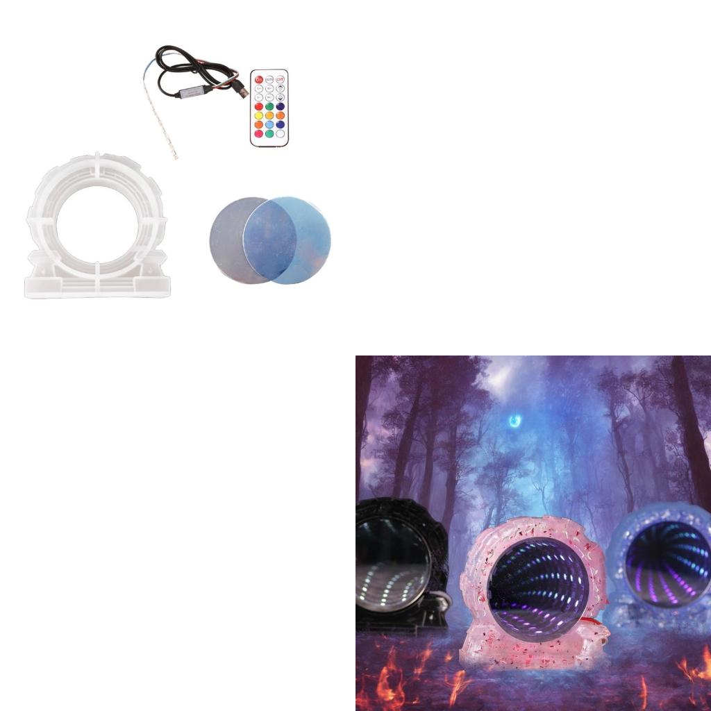 Resin Craft Genshin - แม่พิมพ์หล่อซิลิโคนกระจกนรกสำหรับตกแต่ง DIY Genshin Impact Altar