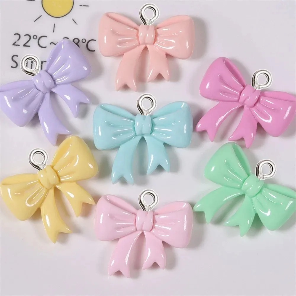 10 ชิ้น ชาร์มเรซิ่นรูปโบว์สีลู - Resin Crafts Diy บทวิจารณ์และราคา