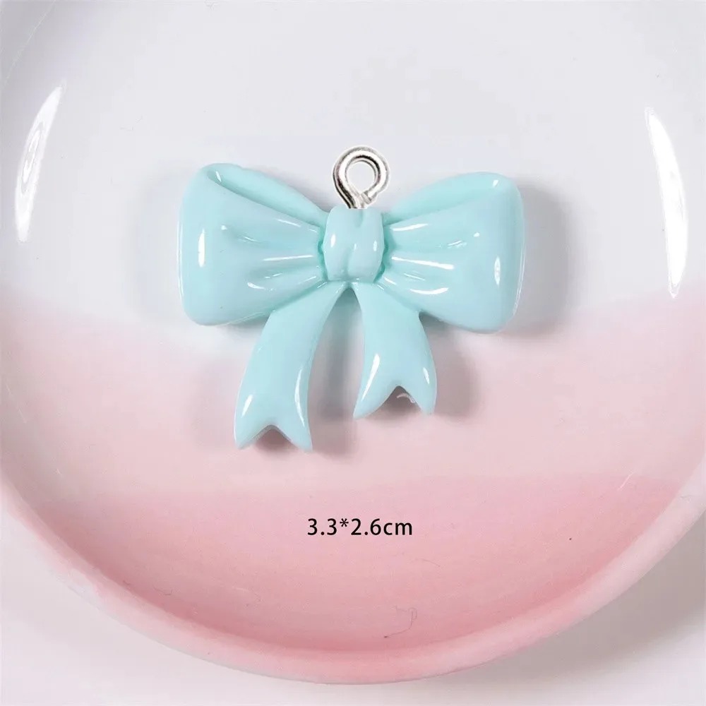 10 ชิ้น ชาร์มเรซิ่นรูปโบว์สีลู - Resin Crafts Diy บทวิจารณ์และราคา
