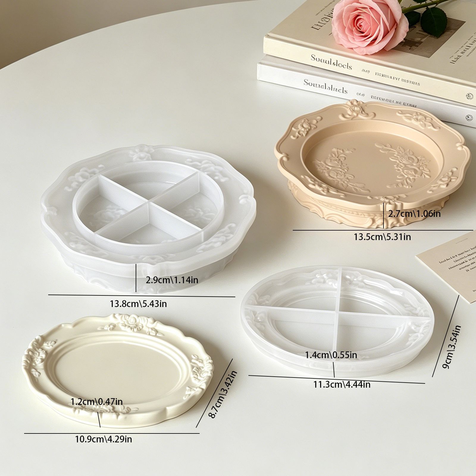 แม่พิมพ์ซิลิโคนลายลูกไม้บาโรกส - Coaster Mold Round บทวิจารณ์และราคา