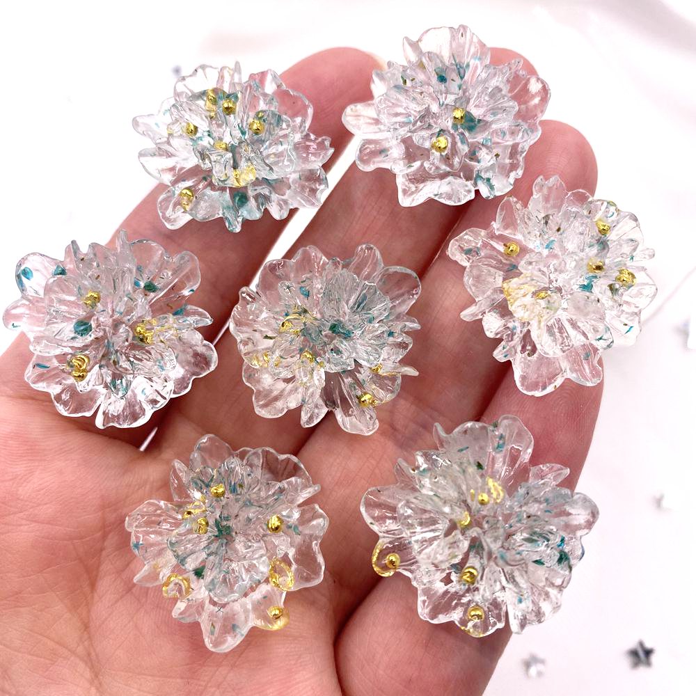 10ชิ้นเรซิ่นสีสันทองฟอยล์คริสต - Resin Craft Ideas บทวิจารณ์และราคา