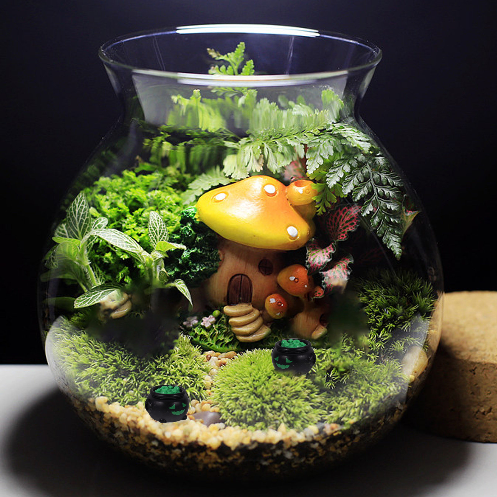 หม้อแม่มดขนาดเล็ก 10 ชิ้น ของต - Resin Crafts บทวิจารณ์และราคา