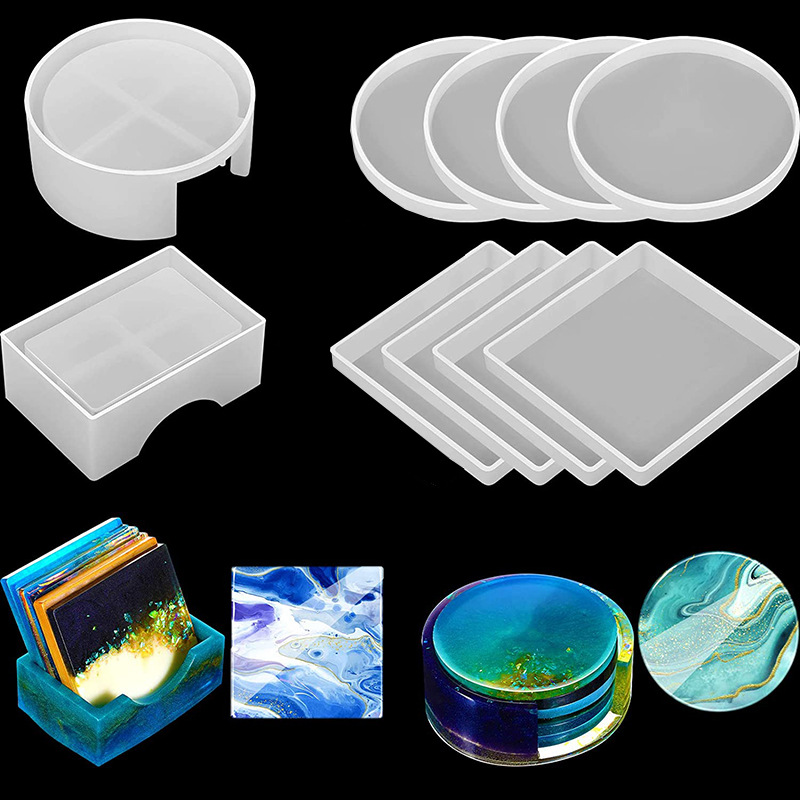 แม่พิมพ์ซิลิโคนสำหรับทำที่รองแ - Coaster Mold Round บทวิจารณ์และราคา