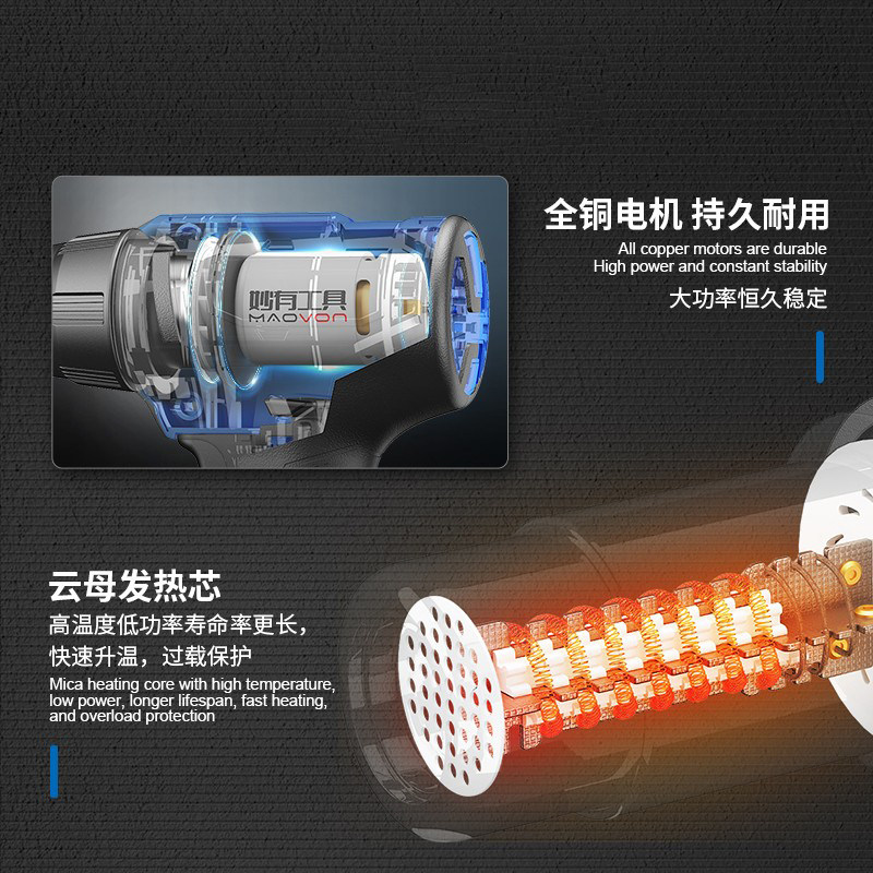 ปืนเป่าลมร้อนแบตเตอรี่ลิเธียมแ - Heat Gun Small บทวิจารณ์และราคา