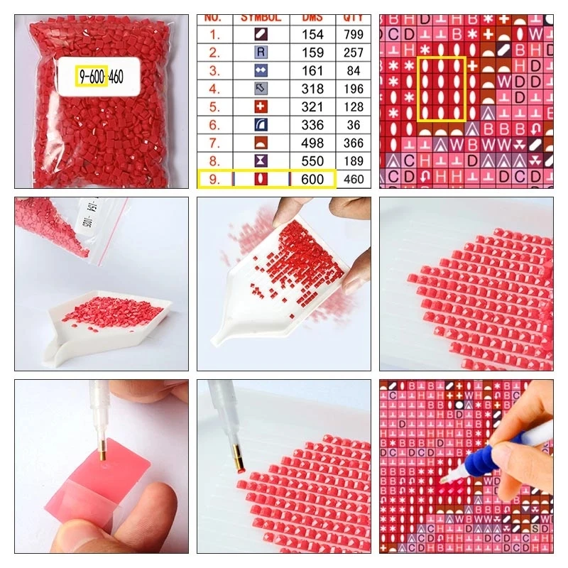 ภาพปักครอสติชลายเพชร ศิลปะ AI  - Resin Craft Ai บทวิจารณ์และราคา