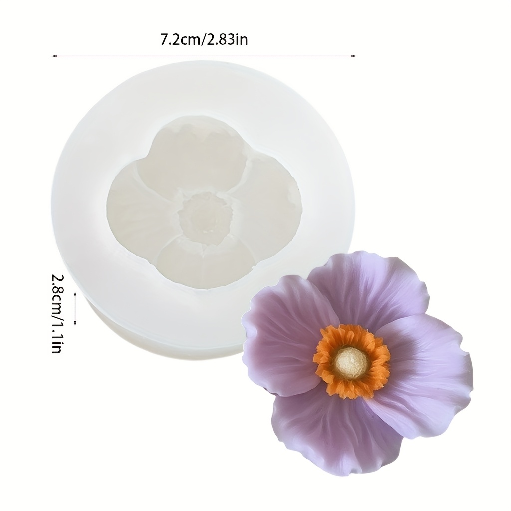 แม่พิมพ์เทียนซิลิโคนรูปดอกไม้  - Resin Craft Ideas บทวิจารณ์และราคา