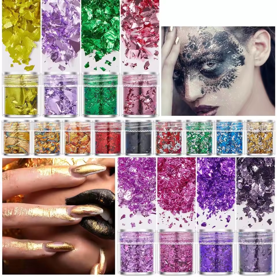 ชุด 4 ชิ้น กระดาษฟอยล์สีทอง สี - Gold Foil Flakes บทวิจารณ์และราคา