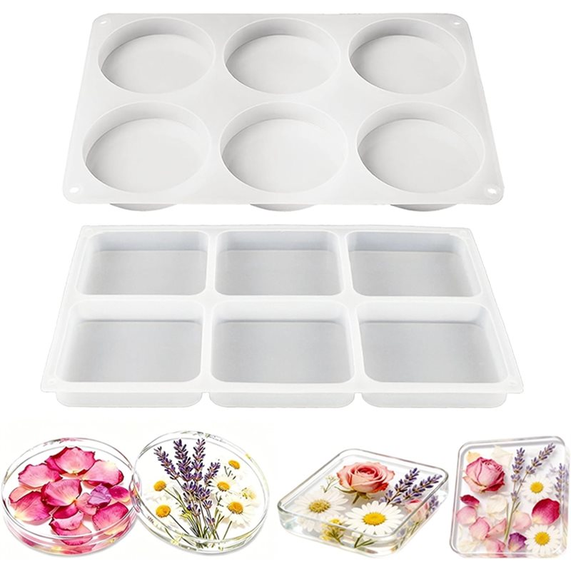 แม่พิมพ์เรซิ่นซิลิโคนแบบหลุมลึ - Coaster Mold Round บทวิจารณ์และราคา