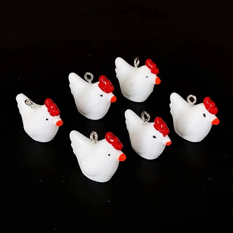 ชาร์มเรซิ่นรูปไก่ 3 มิติ น่ารั - Resin Crafts Diy บทวิจารณ์และราคา