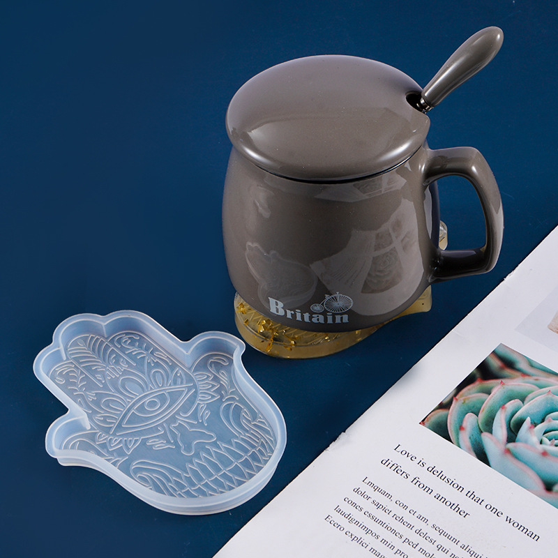 1 Pcs DIY Coaster มือของ Fatim - Silicone Mold Tray บทวิจารณ์และราคา