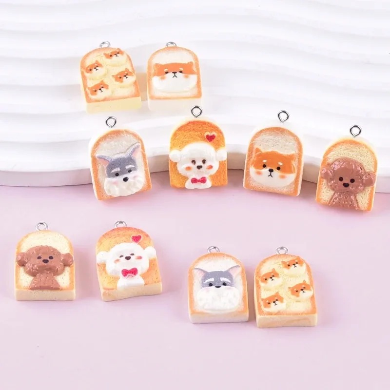 จี้เรซิ่นรูปสุนัขขนมปังปิ้งน่า - Resin Crafts Diy บทวิจารณ์และราคา