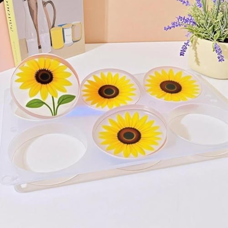 แม่พิมพ์ซิลิโคนทรงกลมลึก 6 ช่อ - Coaster Mold Round บทวิจารณ์และราคา