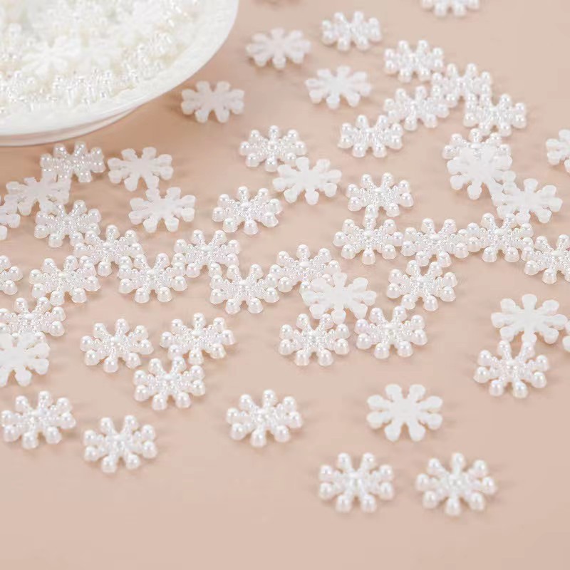 เกล็ดหิมะมุกสีเบจแฮนด์เมด 100  - Resin Craft Ideas บทวิจารณ์และราคา
