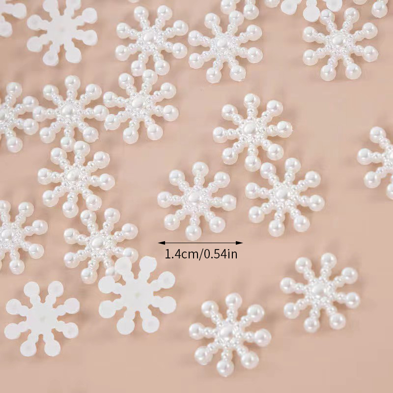 เกล็ดหิมะมุกสีเบจแฮนด์เมด 100  - Resin Craft Ideas บทวิจารณ์และราคา