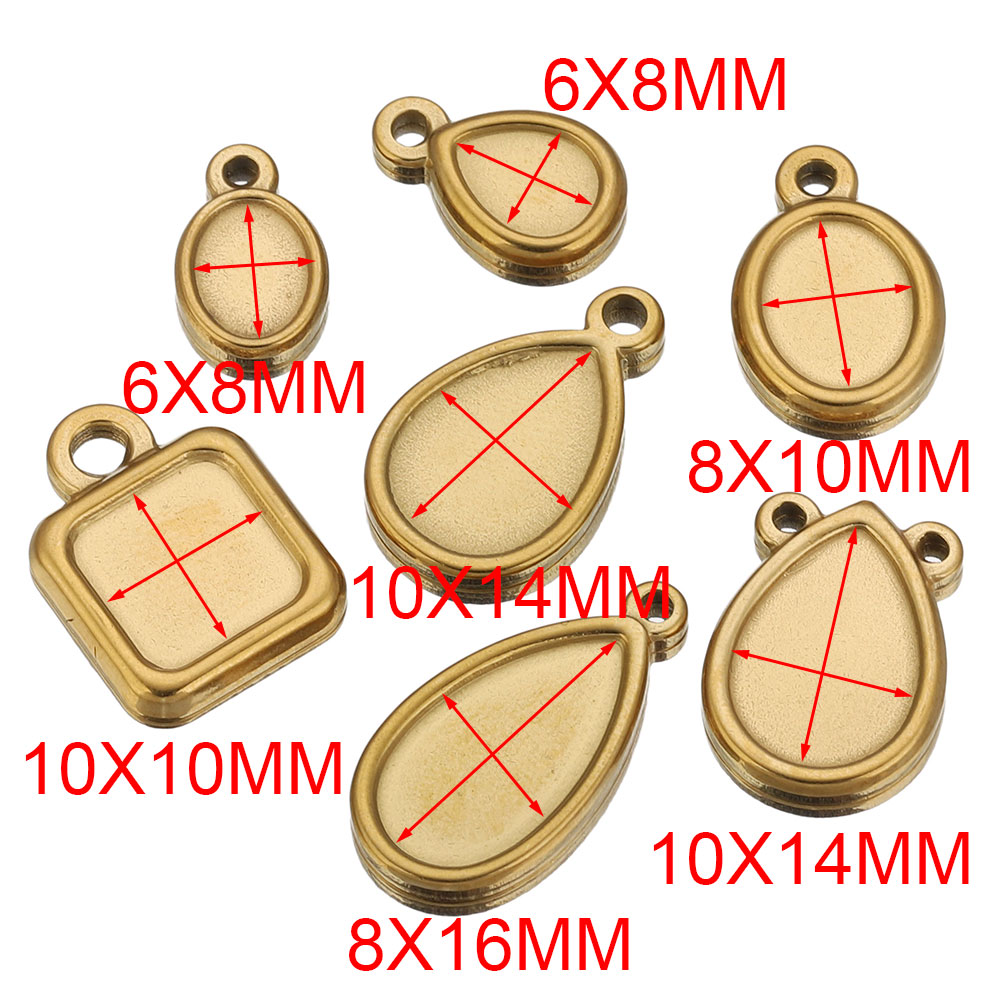 ถาดจี้สแตนเลสทรงสี่เหลี่ยม ทรง - Resin Craft Supplies บทวิจารณ์และราคา