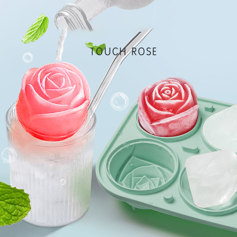 3D Rose เพชรรอบ Ice Cube แม่พิ - Coaster Mold Round บทวิจารณ์และราคา
