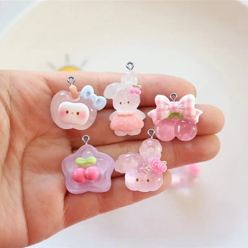 ชาร์มเรซิ่นรูปกระต่ายเชอร์รี่น - Resin Crafts Diy บทวิจารณ์และราคา