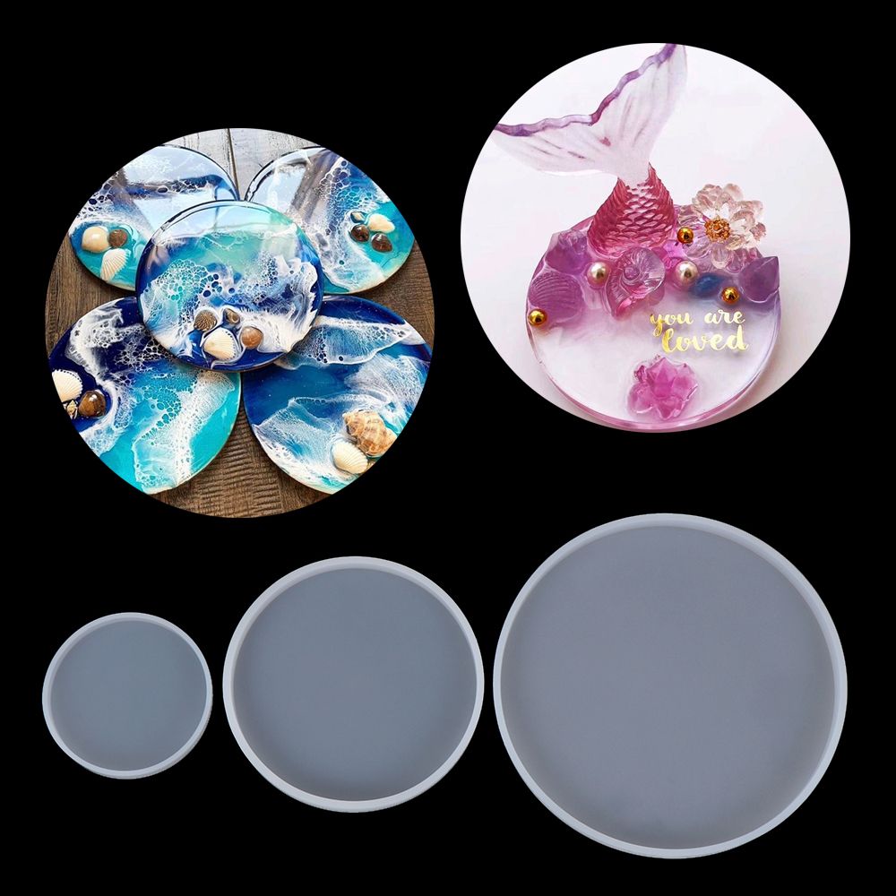 DIY Craft ซิลิโคนของเหลวศิลปะถ - Coaster Mold Round บทวิจารณ์และราคา