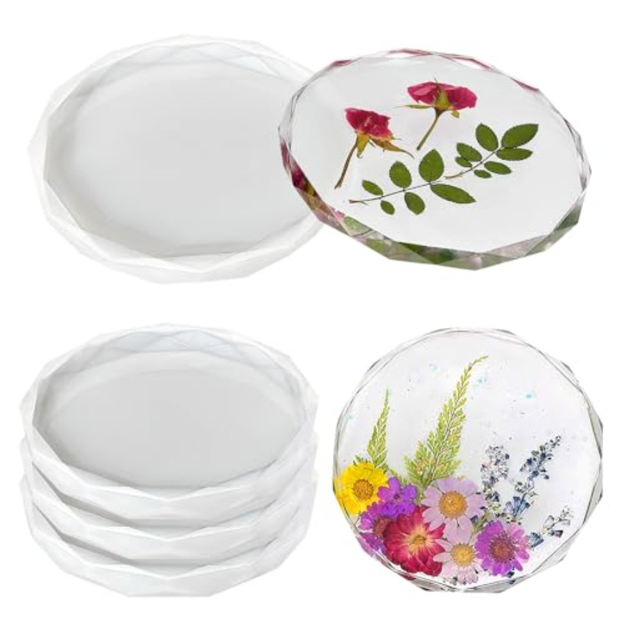 แม่พิมพ์รองแก้ว 4 ชิ้น - แม่พิ - Geode Mold Silicone บทวิจารณ์และราคา