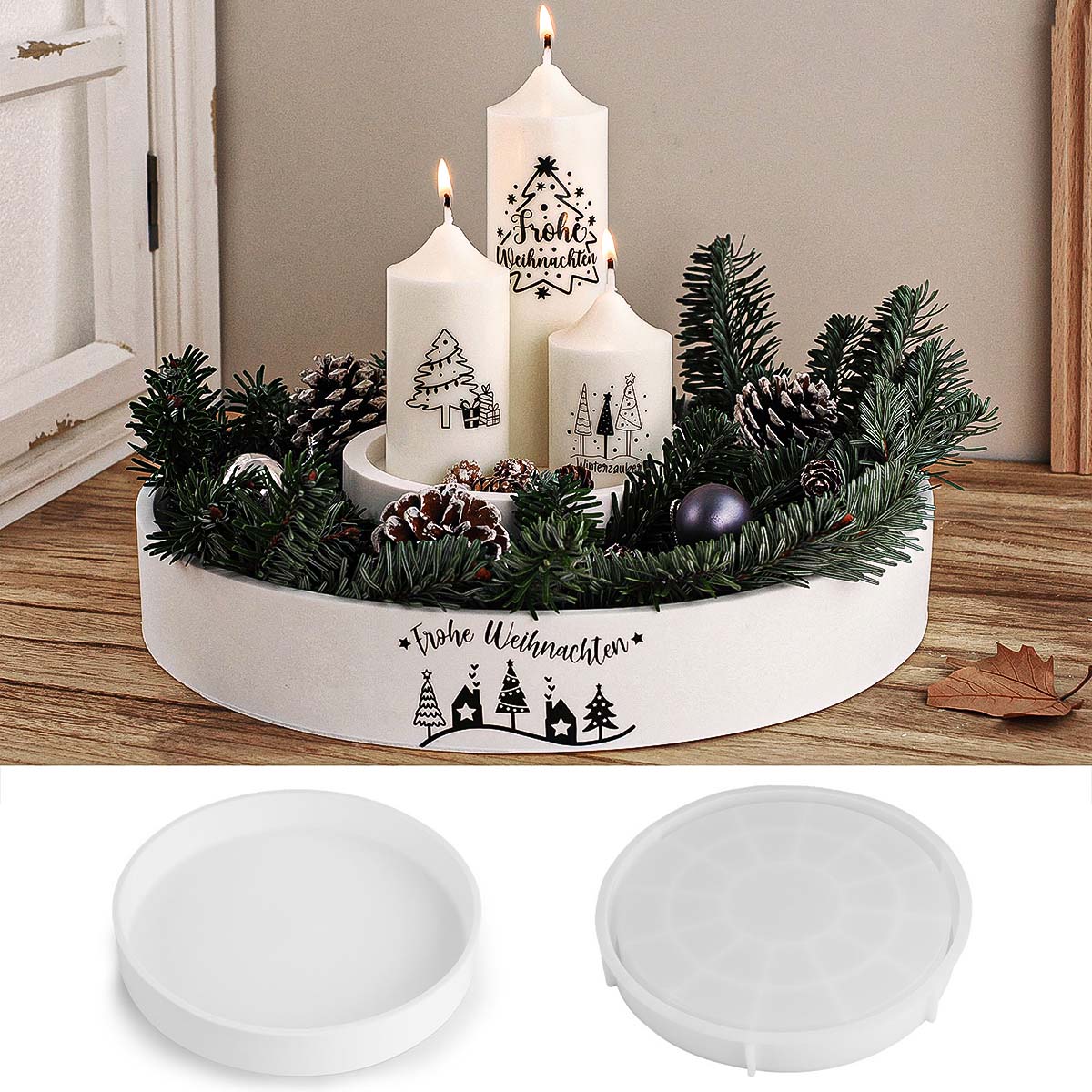 แม่พิมพ์ซิลิโคนสำหรับทำภาชนะทร - Coaster Mold Round บทวิจารณ์และราคา