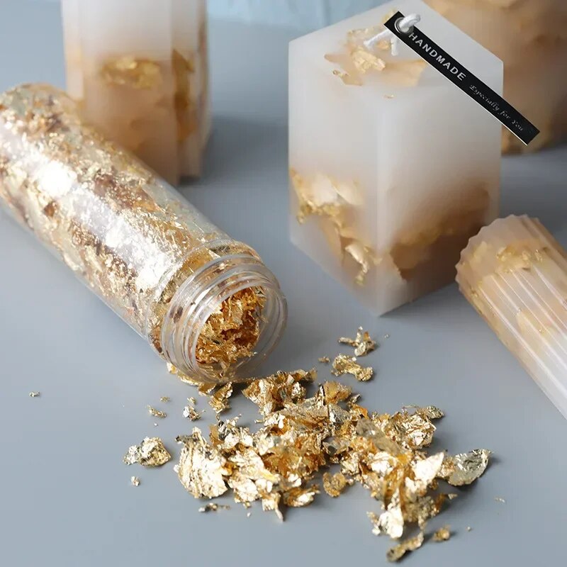 แผ่นฟอยล์โลหะ2G/1g เกล็ดฟอยล์ท - Gold Foil Flakes บทวิจารณ์และราคา