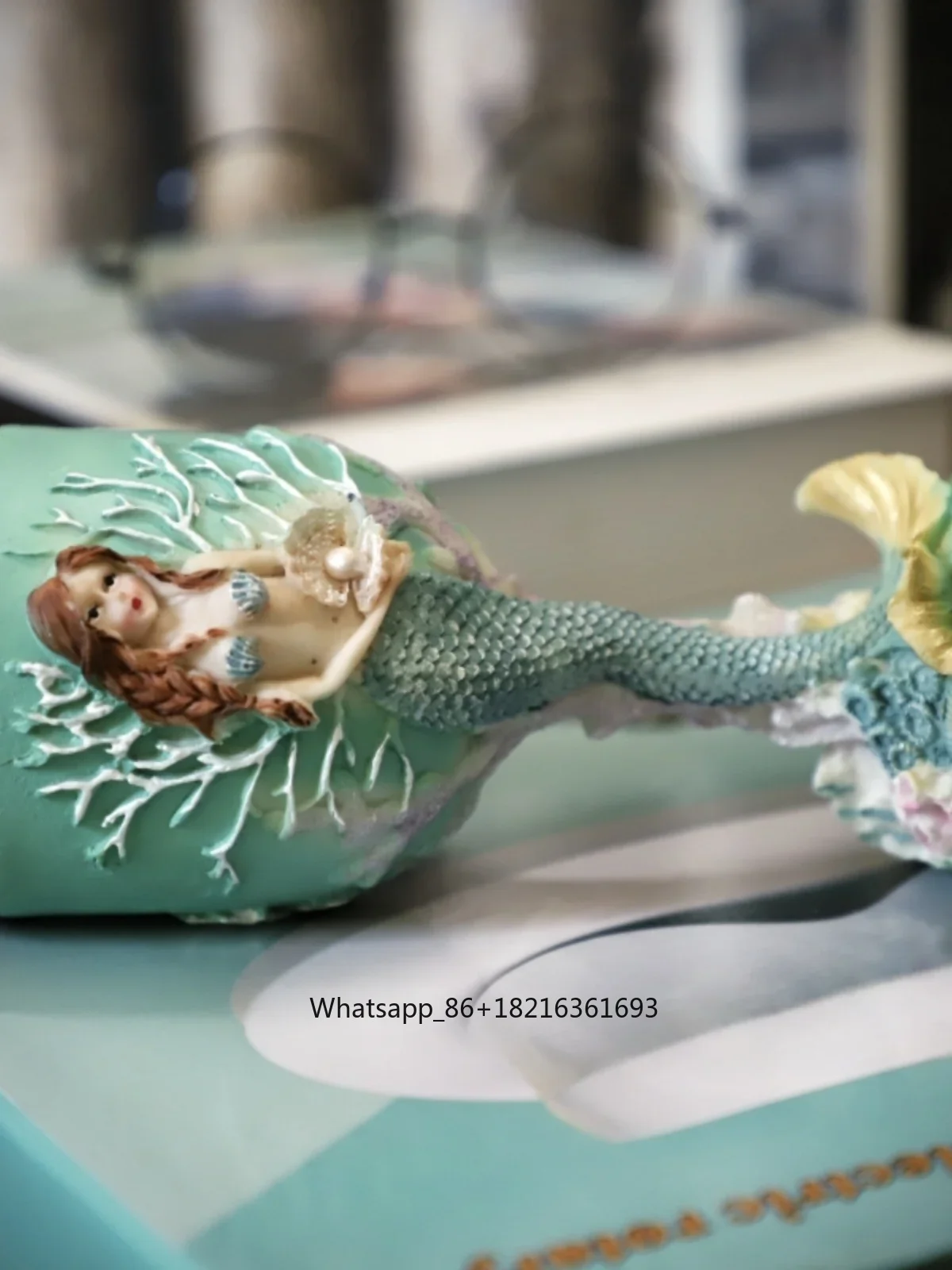 แก้วไวน์สเตนเลสสตีลลายเงือกแกะ - Resin Crafts บทวิจารณ์และราคา