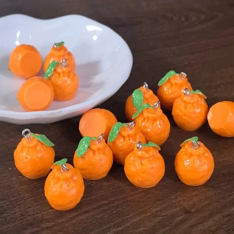 ชาร์มเรซิ่นรูปส้มแมนดาริน 3 มิ - Resin Crafts Diy บทวิจารณ์และราคา