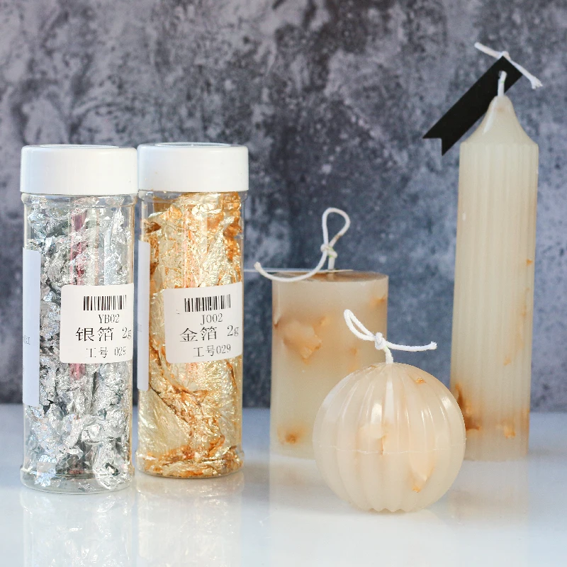 Creative Handmade เทียนทำจากวั - Gold Foil Flakes บทวิจารณ์และราคา