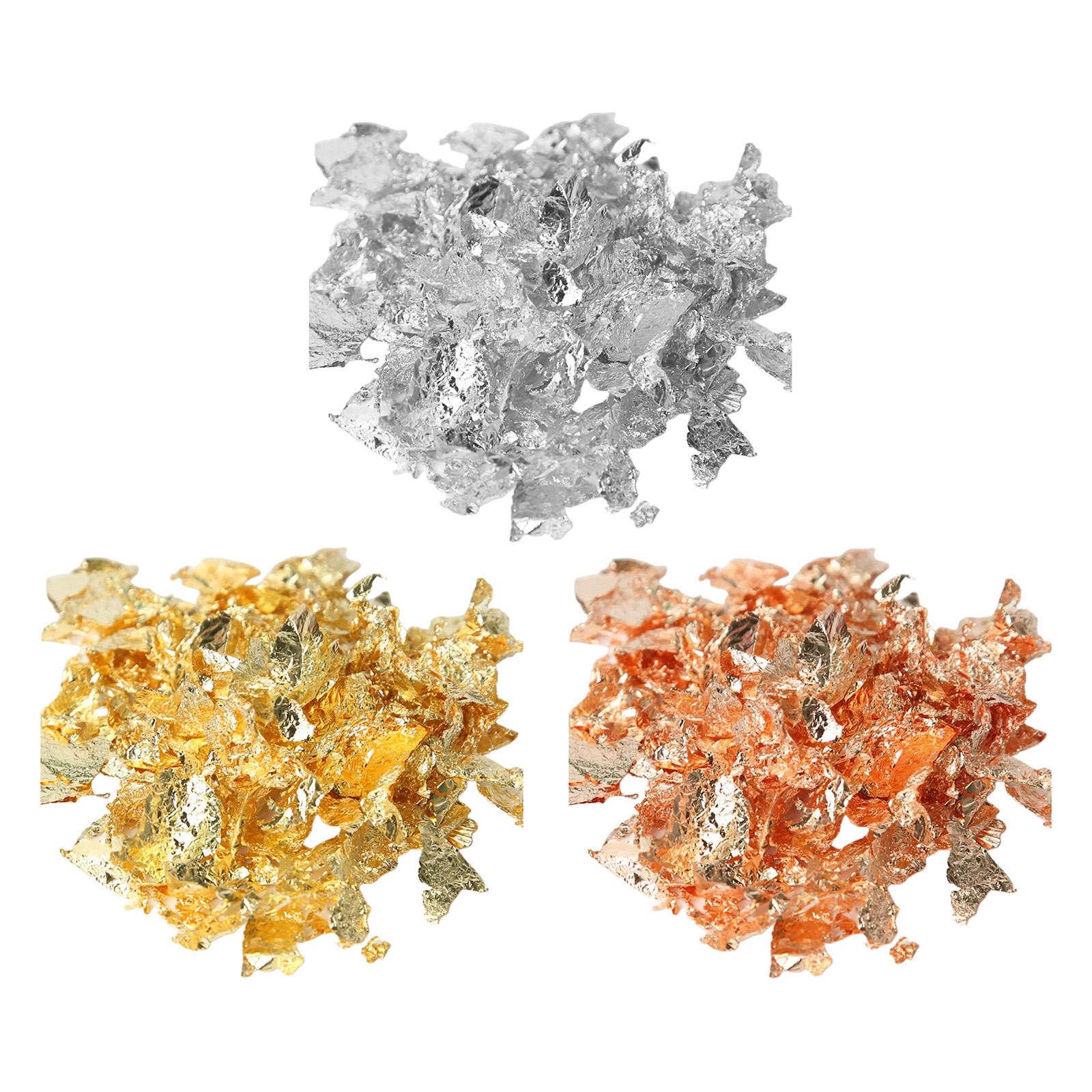 METALLIC Flake,20g Gold Flakes - Gold Foil Flakes บทวิจารณ์และราคา