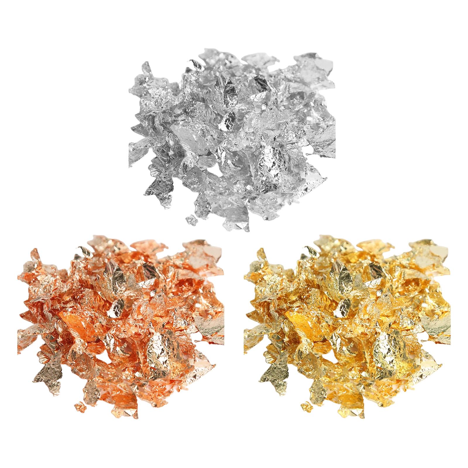 METALLIC Flake,20g Gold Flakes - Gold Foil Flakes บทวิจารณ์และราคา