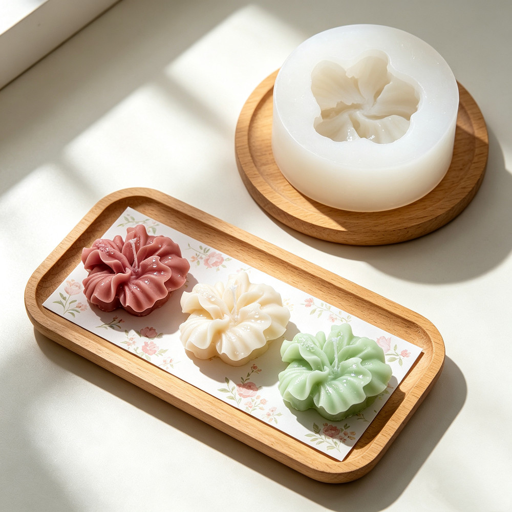 แม่พิมพ์เทียนรูปดอกชบา 2 ชิ้น, - Resin Craft Ideas บทวิจารณ์และราคา